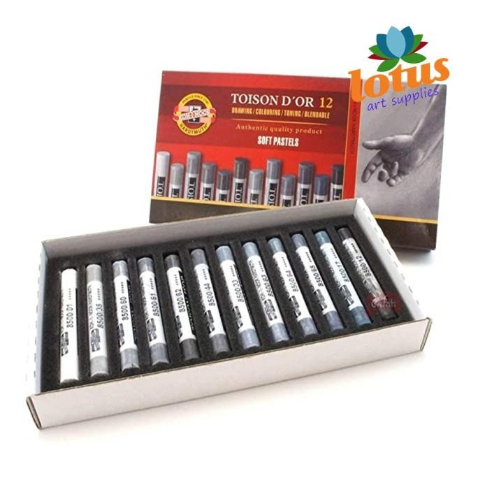 

KOH-I-NOOR Toison Dor Soft Pastel Grey Tones Set x 12