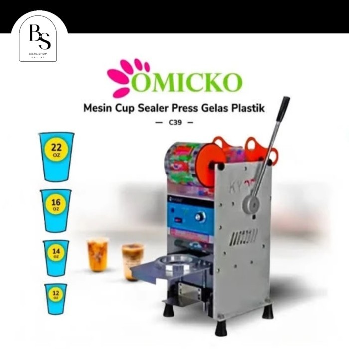 TERBARU Mesin cup Sealer Omicko/mesin press gelas plastik -C39 Omicko BISA GRAB