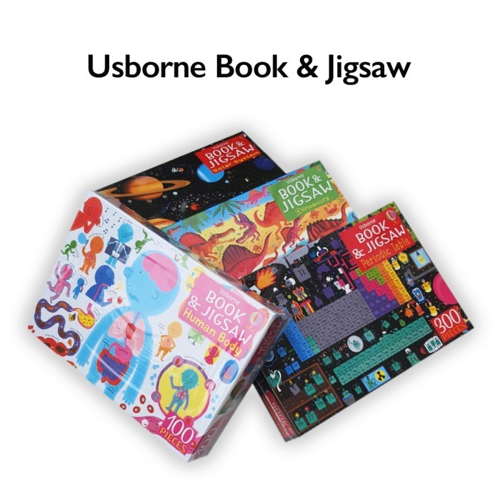 

TERLARIS! Usborne BookS and Jigsaw Human Body Dinosaurs Solar System