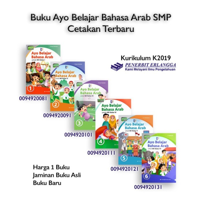 

Buku Ayo Belajar Bahasa Arab SD Kelas 1 2 3 4 5 6 Erlangga K2019