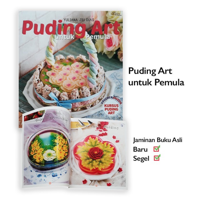 

TERBARU! Buku Hobi Memasak Puding Art untuk pemula bestseller Pudding Yuliana