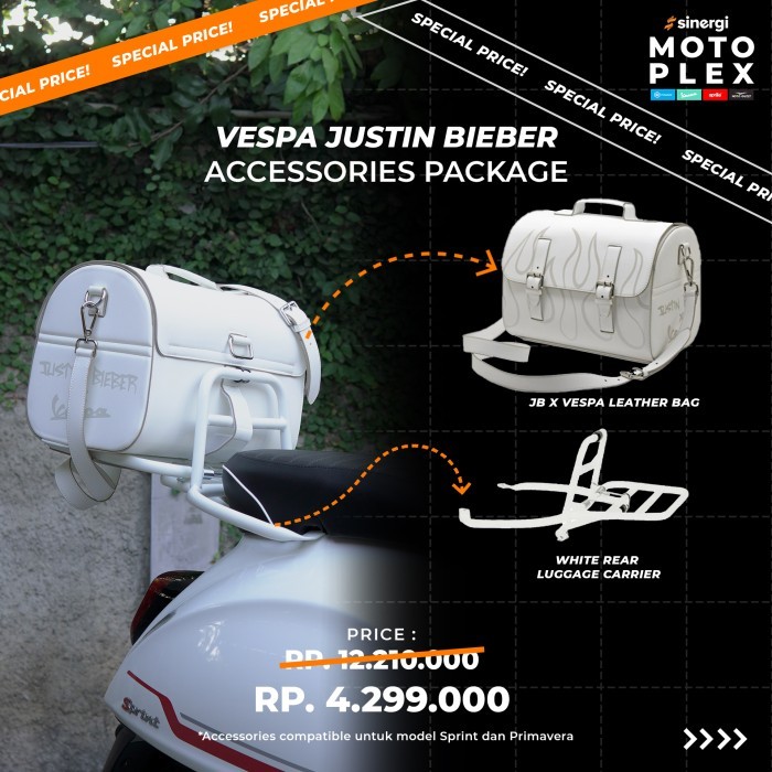 TERBARU Vespa x Justin Bieber Accessories Package B