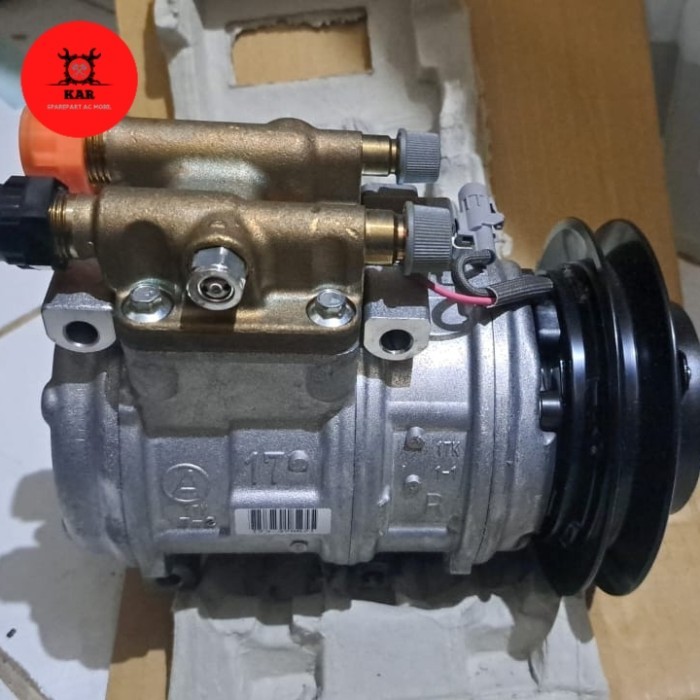 Kompresor / compressor ac mobil bus / freezer 10pa17c 24v original denso