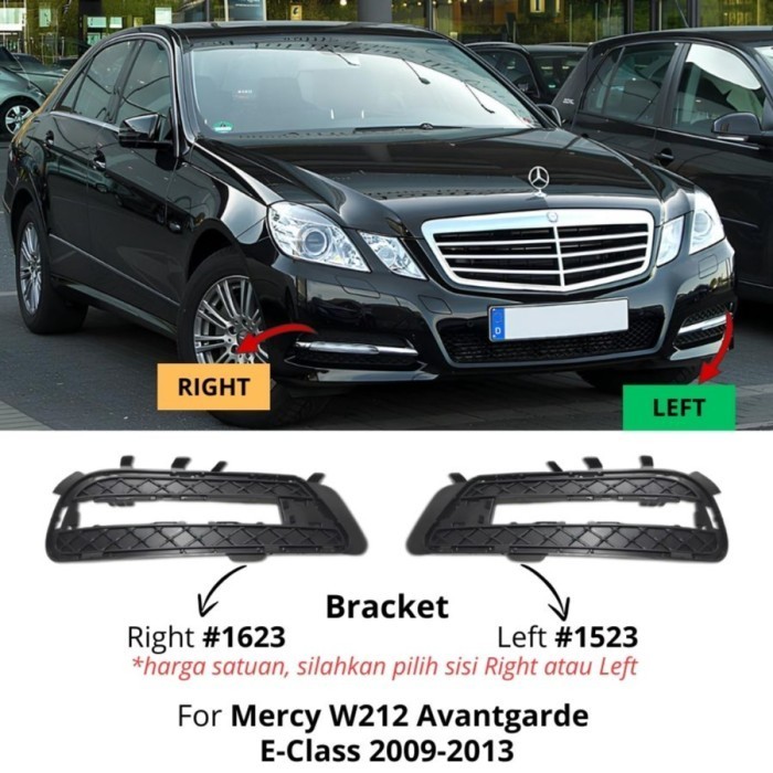 Fog Trim Old Mercedes W212 Avantgarde Bumper Strip Grille Chrome Cover E200