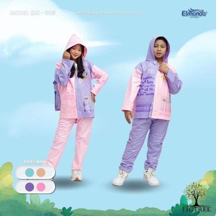 Jas Hujan Setelan Remaja Backpack Elmondo 606