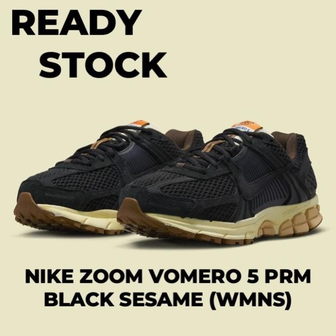 Jual Sneakers Nike Zoom Vomero 5 Prm Black Sesame (Wmns)