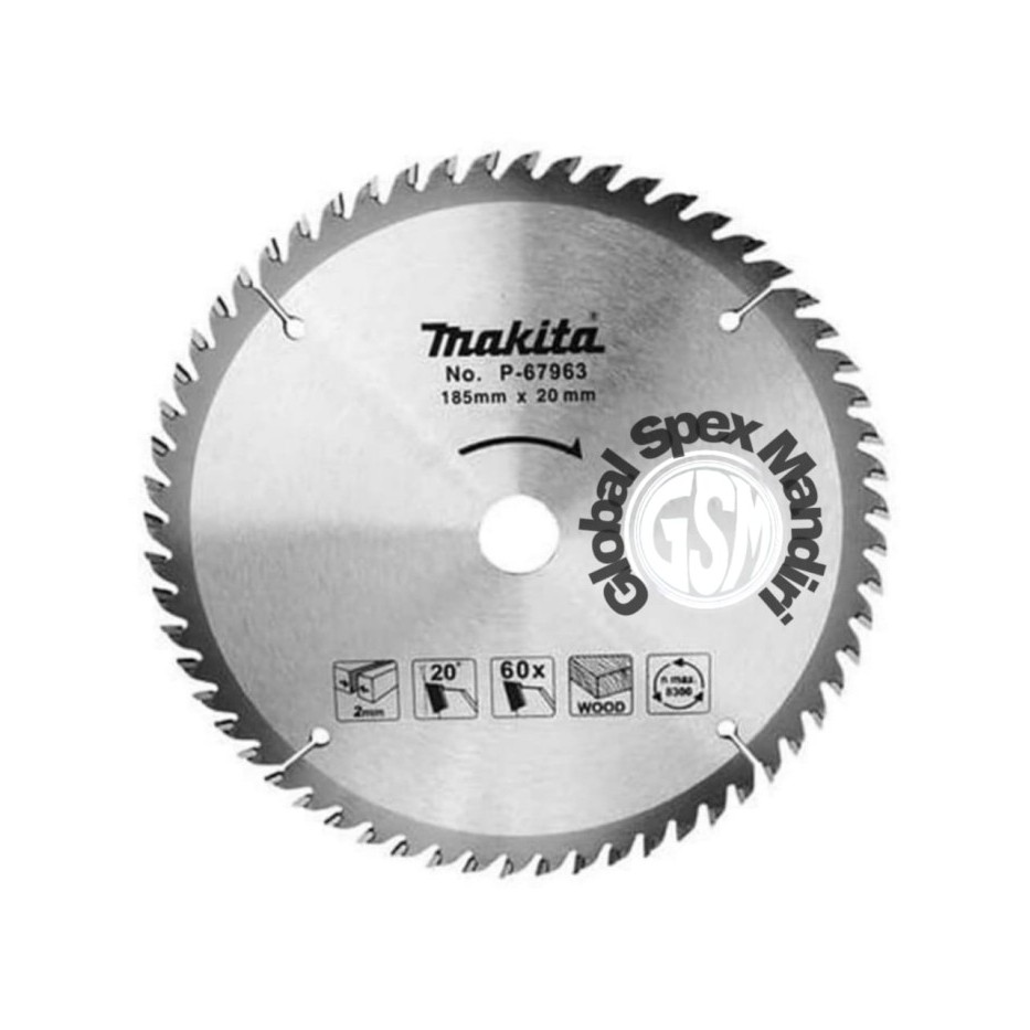 Terbaru Makita Mata Pisau Potong Kayu Circular Saw Blade 7 Inch 60T