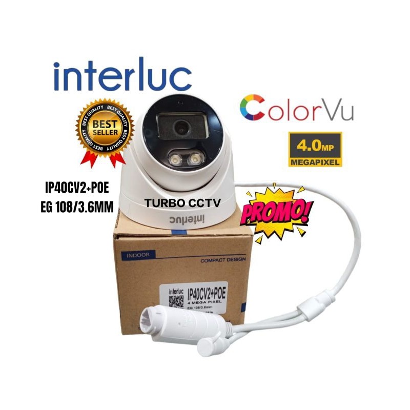 IP Camera Edge IP40X-POE Asli 4MP CCTV Indoor NVR