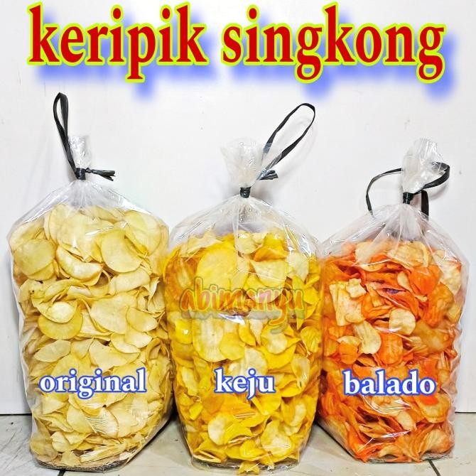 

NEW PRODUK KERIPIK SINGKONG KEJU BALADO KEMASAN 1 KG !!!!!