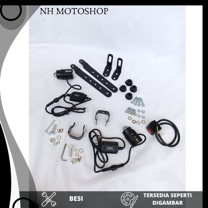 Lampu D2 Laser Bullaes Plus Bracket Untuk Adv 150 Adv 160