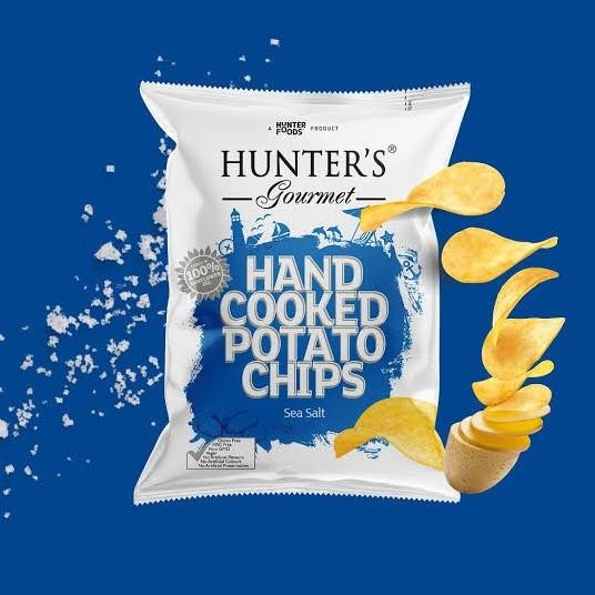 

READY STOCK [GLUTEN FREE] HUNTERS GOURMET POTATO CHIPS SEA SALT - HUNTER'S CHIPS !!!!!