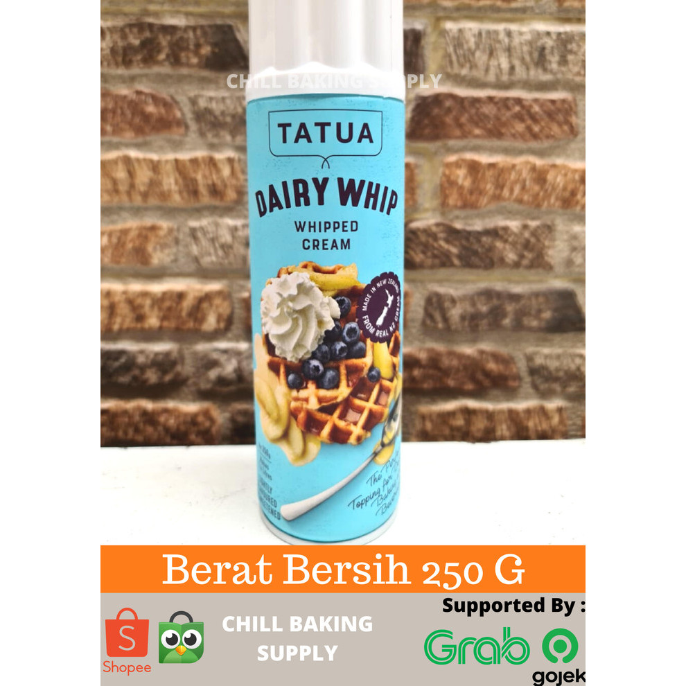 

FREE ONGKIR Tatua Dairy Whip ( Whipped Cream ) Aerosol - 250 G Kode 825