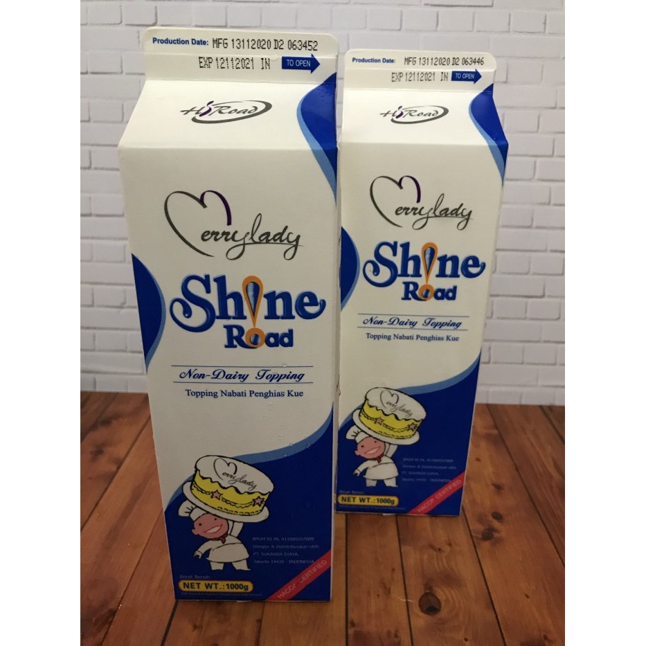 

BERKUALITAS shine road whipping cream Kode 1124