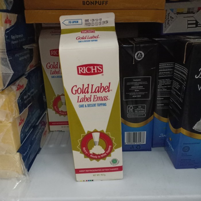 

TERBAIK Rich'S Gold Label 907gr richs cream Kode 574