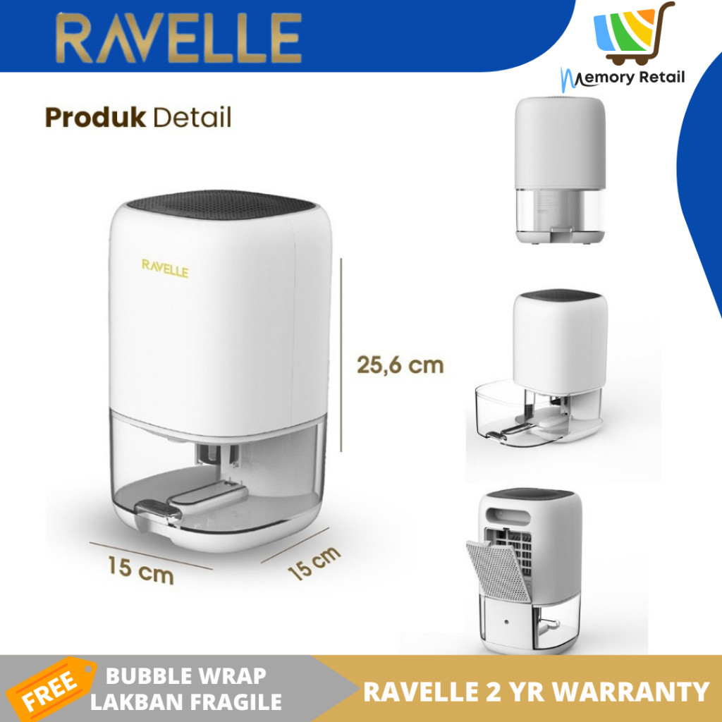 RAVELLE Air Purifier Hepa Filter Penjernih Ruangan Penyejuk Ruangan Dehumidifier Penyerap Kelembaban