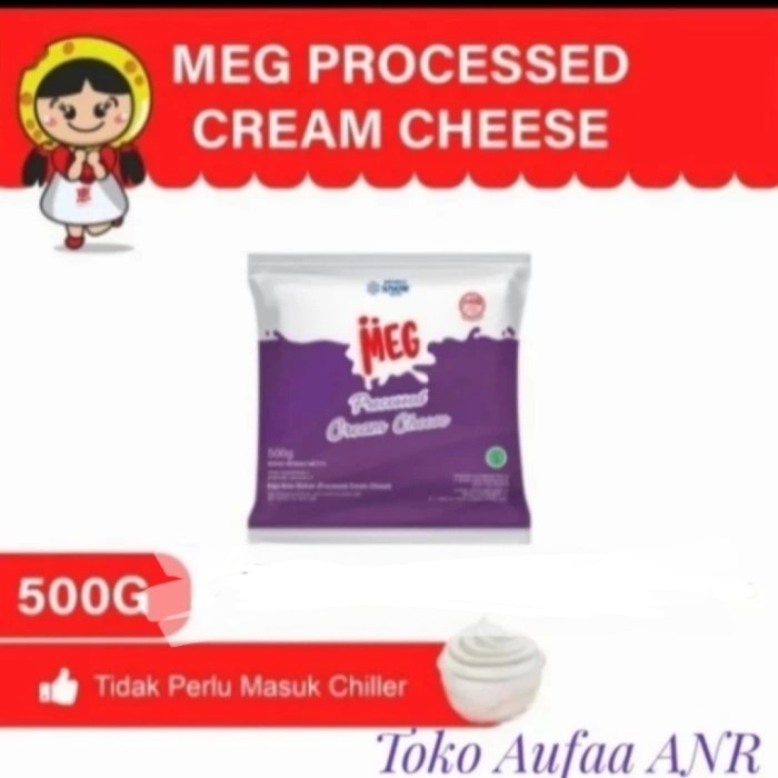 

TERBATAS Meg processed cream cheese 500gr Kode 1453