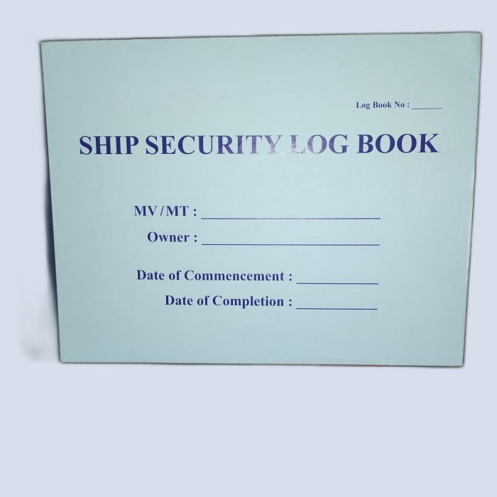 

HOT SALE! Ship Security Log Book