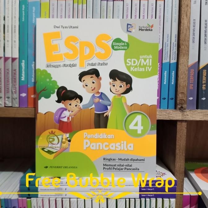 

Buku ESPS Pendidikan Pancasila Kelas 4 SD Kurikulum Merdeka Erlangga
