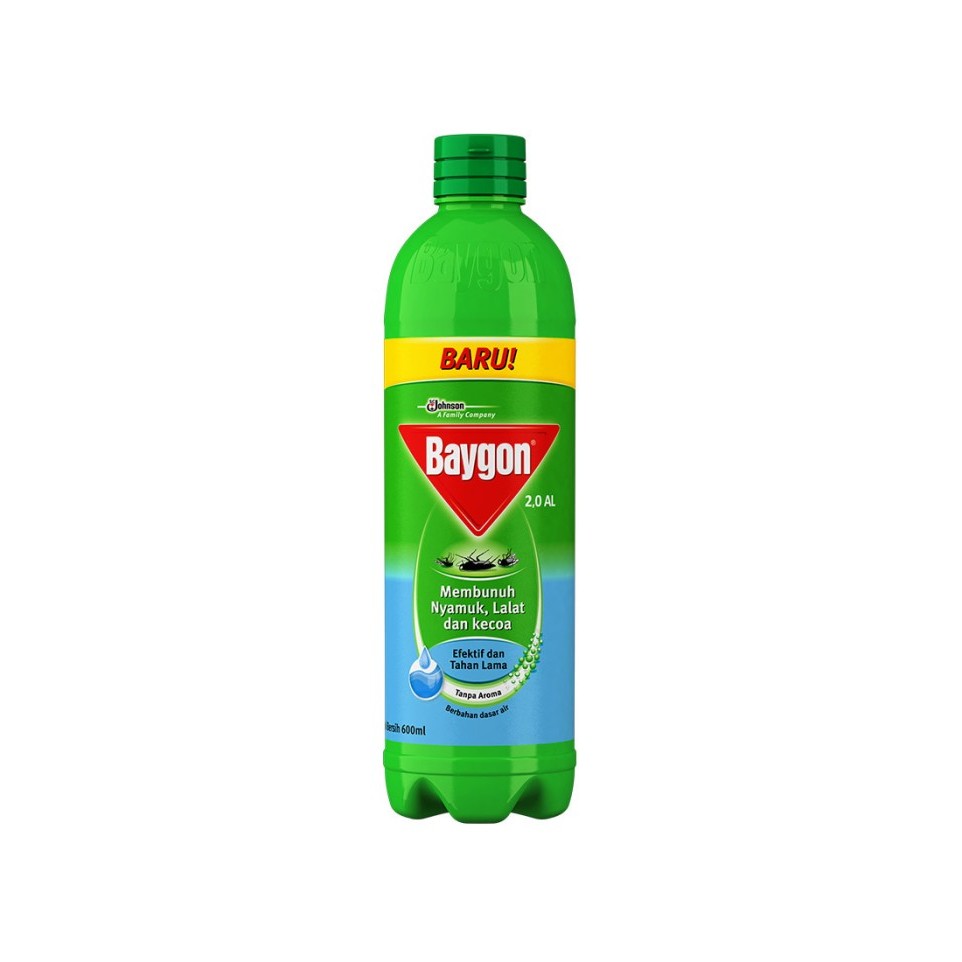 Baygon Insektisida Cair Anti Nyamuk Flower Tanpa Aroma 600Ml Promo