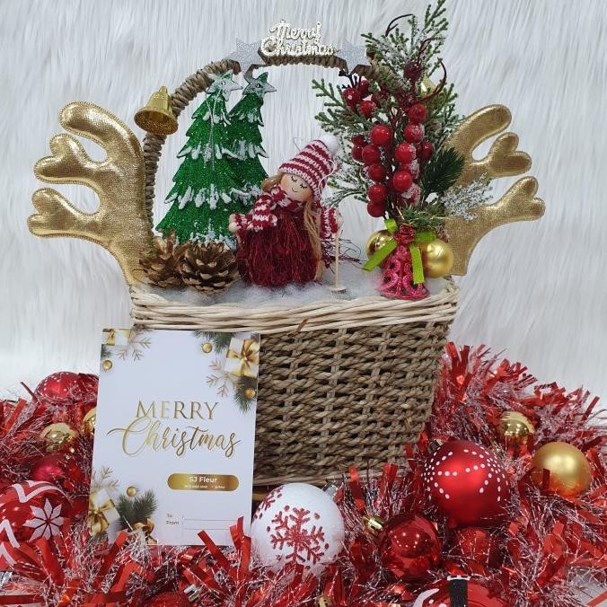 

Sale! Paket dekorasi hampers natal christmas parcel hadiah 57