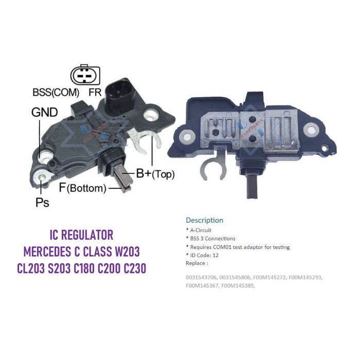 Ic Regulator Mercedes C Class W203 Cl203 S203 C180 C200 C230