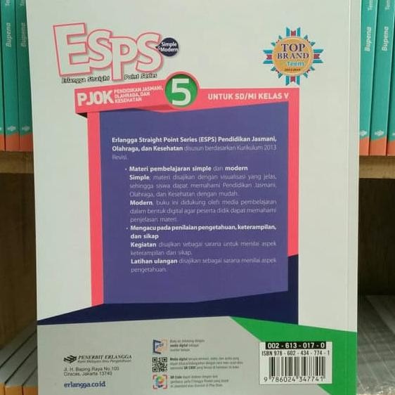 

BEST SELLER ESPS PJOK 5 UNTUK SD-MI KELAS V K13N ERLANGGA
