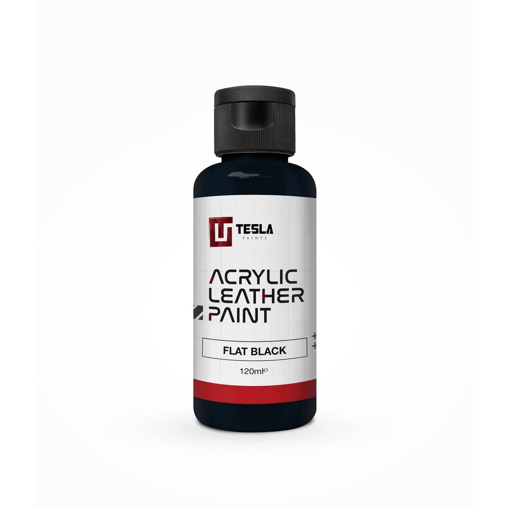 

ACRYLIC LEATHER PAINT - 120ML - FLAT BLACK