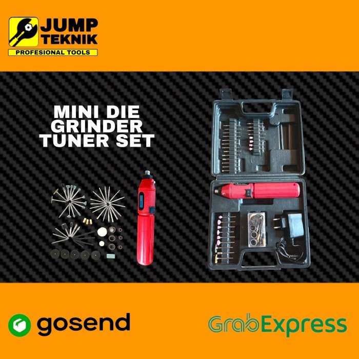Cordless Mini Die Grinder Tuner Set / Gerinda Bor Mini Multifungsi