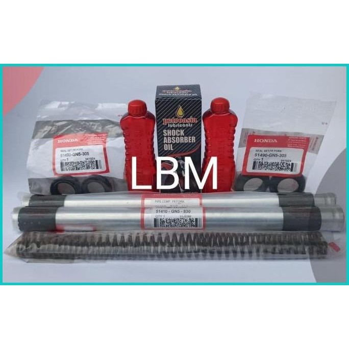 PAKET AS SHOCK SEAL OLI & PER SHOCK DEPAN HONDA ASTREA GRAND LEGENDA 0