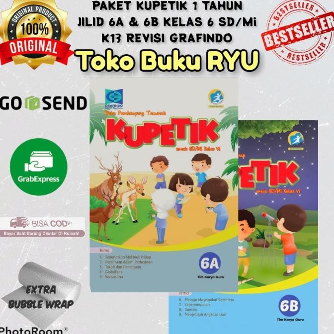 

Paket KUPETIK 6A & 6B Kelas 6 SD K13 Revisi GRAFINDO