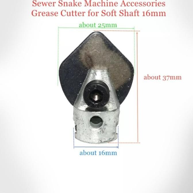 

HEAD CUTTER TIPE GREASE 16MM MESIN DRAIN CLEANER SIAP KIRIM