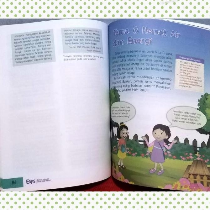 

BUKU ESPS BAHASA INDONESIA SD MI KELAS 5 KURIKULUM 2013 ERLANGGA