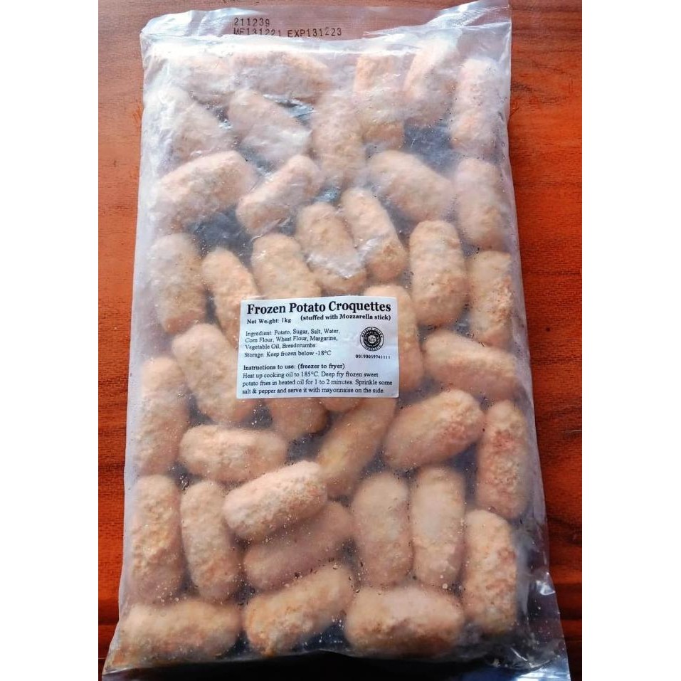 

NEW PRODUK POTATO CROQUETH WITH MOZARELLA 1KG !!!!!