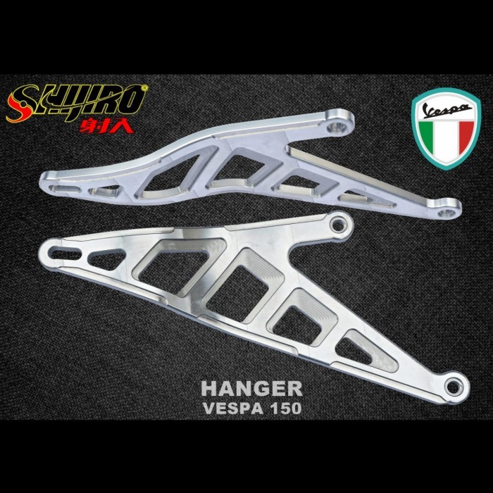Hanger/Bracket Cnc Knalpot Vespa Matic 150 Shijiro Racing