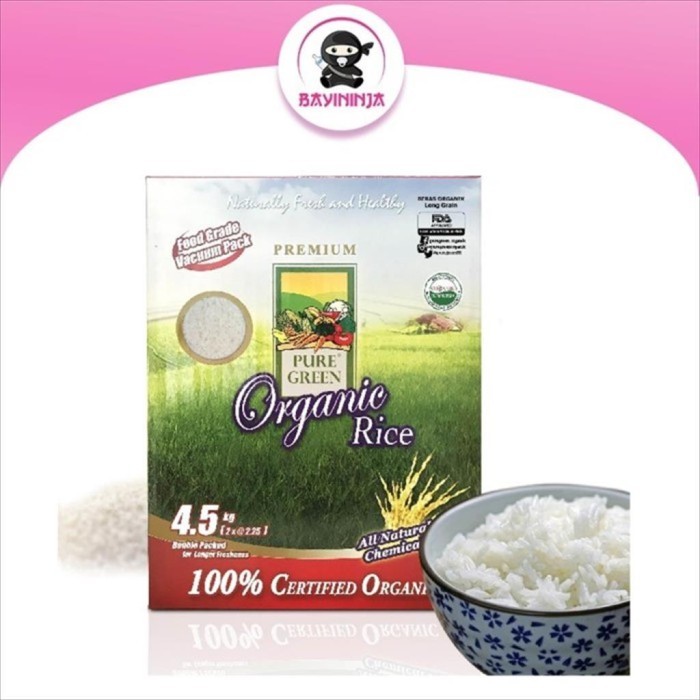 

PURE GREEN Beras Organik Beras 4.5 kg