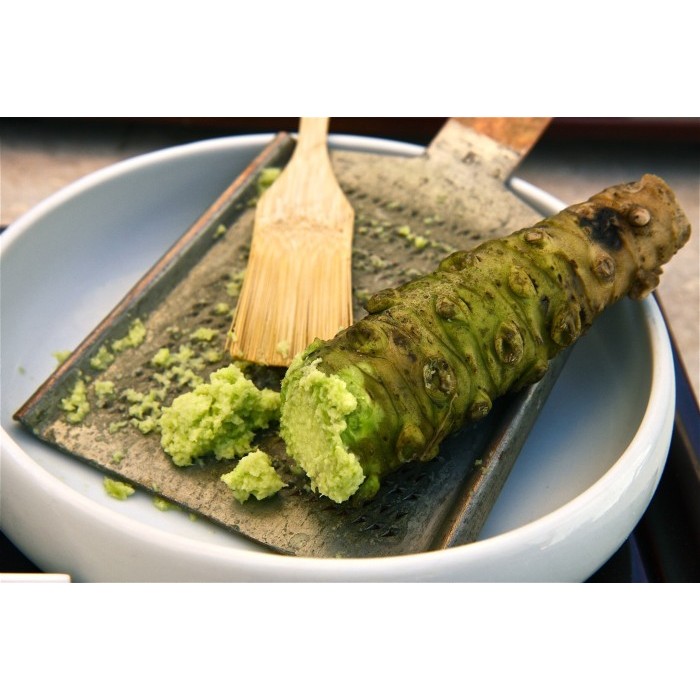 

FRESH grated Real WASABI 15gr FROZEN Wasabi Asli Sushi Sashimi Japan