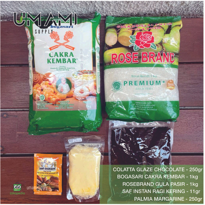 

Paket Bahan Kue - Donat Topping Coklat