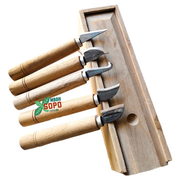 

Satu set pisau raut, pisau kerajinan pisau bonsai isi 5 pcs plus kotak