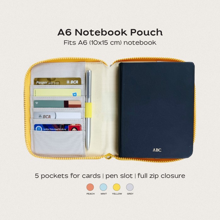 

Papermark A6 Notebook Pouch with Zipper
