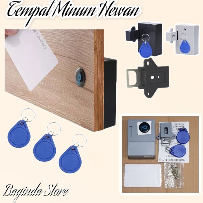 

Set Kunci Lemari RFID Laci Locker sensor ID Card Kabinet Lock Akses