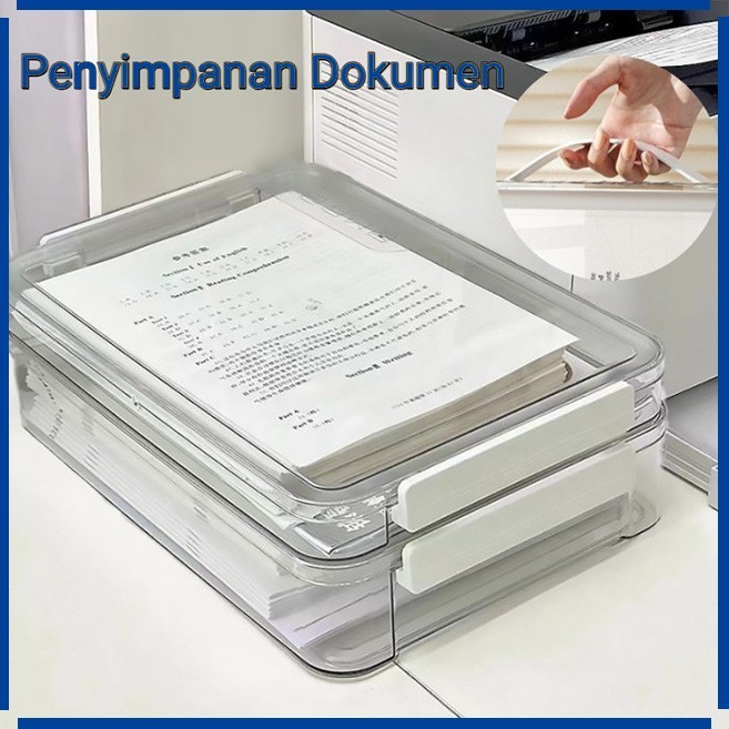 

Tempat Penyimpanan Dokumen/Kotak Penyimpanan Desktop Transparan