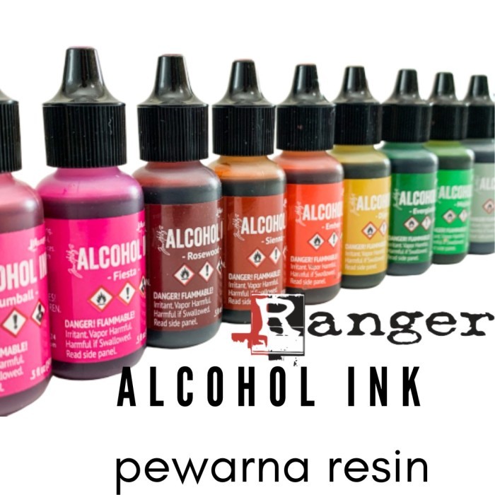 

Alcohol Ink Pitch Black Pewarna Resin