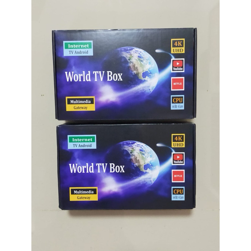 WORLD TV BOX - Android TV Box 4GB 32GB - Full TV Channel 4K