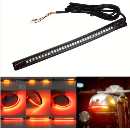 Lampu Stop Lamp Drl Led Strip Flexible Motor 20Cm Brake Lamp Sein Sign Murah