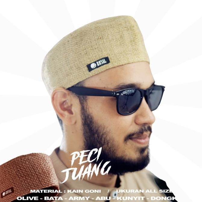 Ready Peci Juang ROSAL - Songkok Kopiah Pria Kain Goni Karung