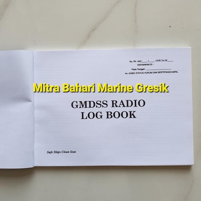 Buku Jurnal Radio Gmdss / Gmdss Radio Log Book