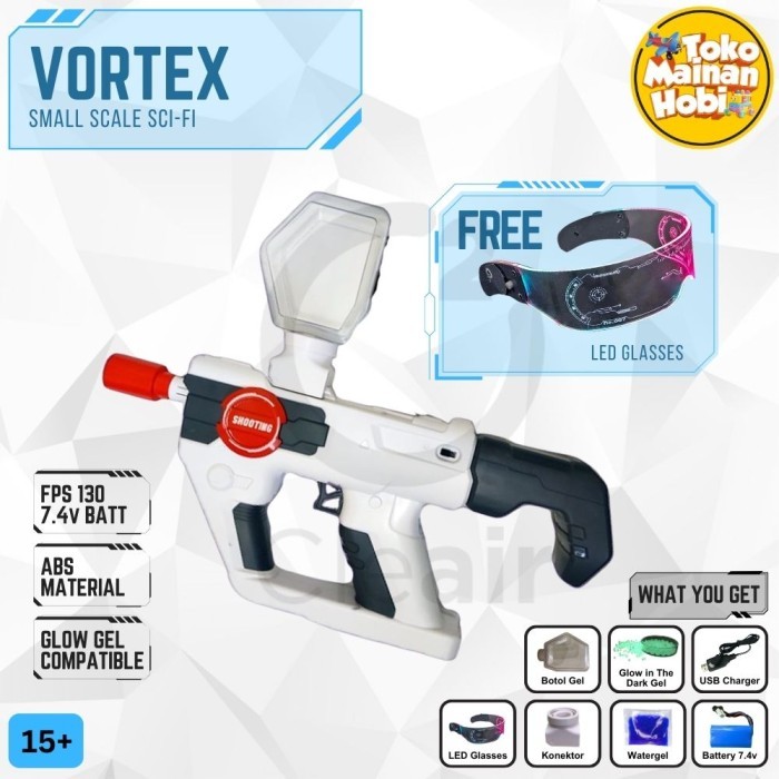 

Mainan Water Gel Blaster Elektrik VORTEX WGB Automatic Gel 7mm