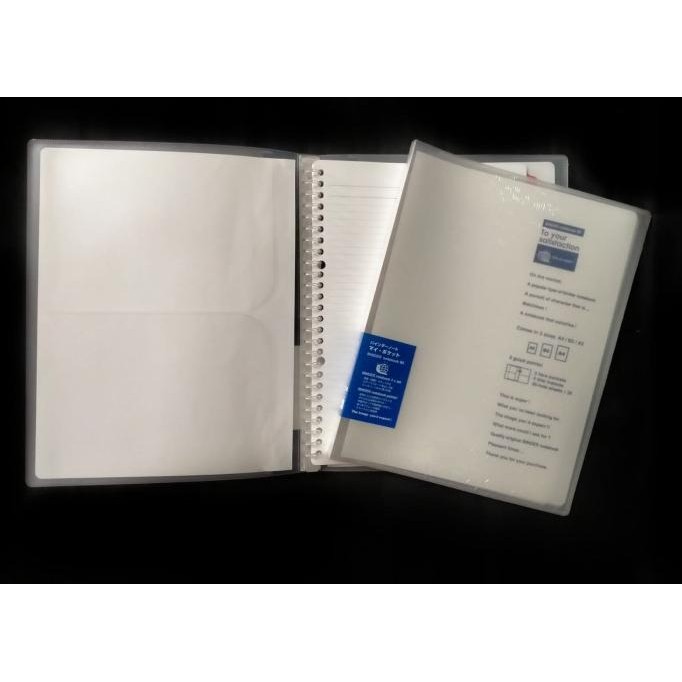 

Binder Note Book B5 26 Ring Plastik Kokuyo P-728 Transparan Slip Cover