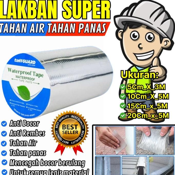Lem Lakban Aquarim Penambal Pipa Pestik Piber Toren Besi Tembok Anti Bocor Stok Terbatas