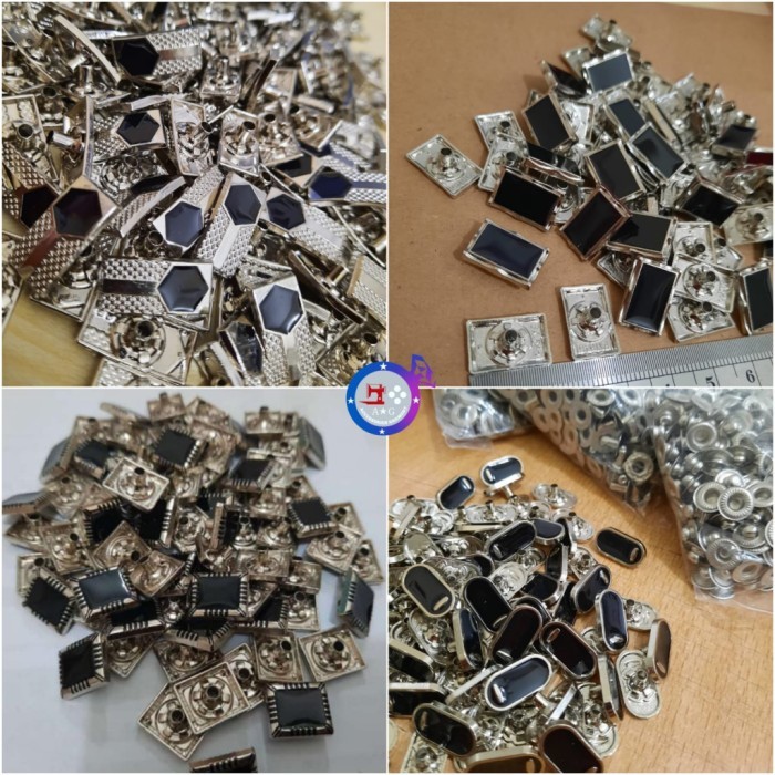 TERLARIS Kancing Baju Jepret 1000 Pcs Cetet Snap Kancing Baju Muslim Gamis